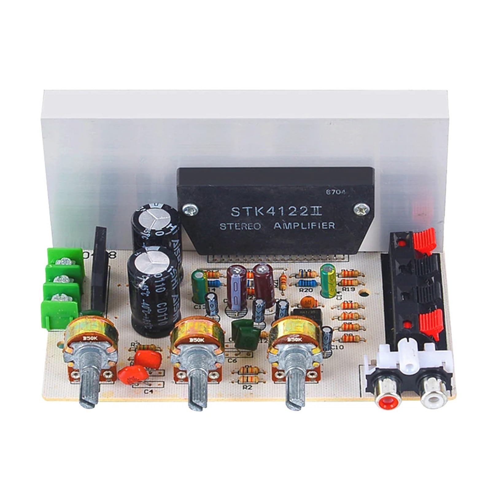 DX-0408 2.0 Channel Power Amplifier Board 50W+50W Stereo Board Thick Film Series Digital Audio Power Amplifier Module