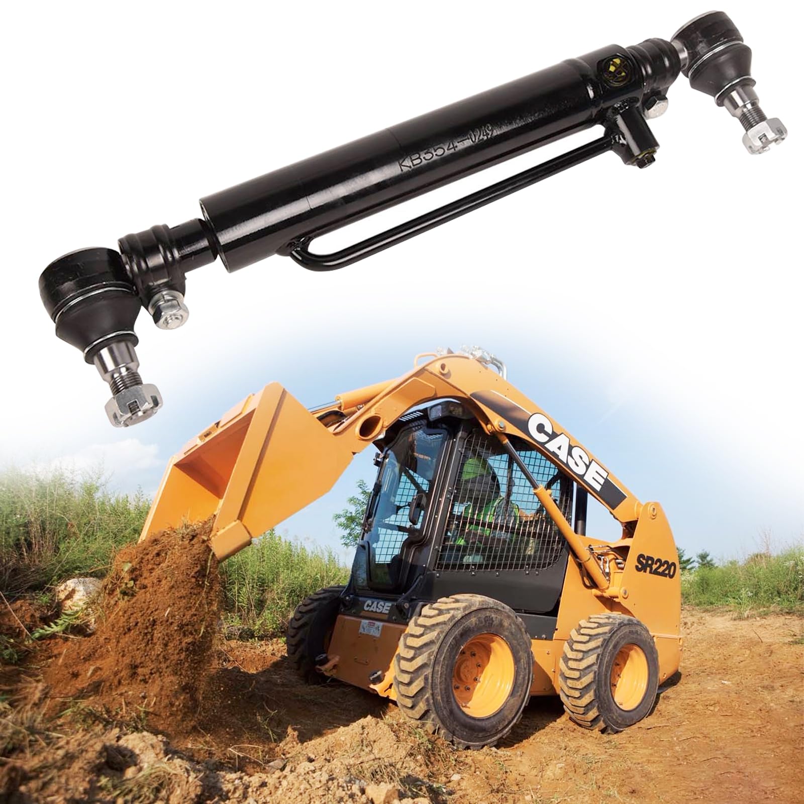 Deere Steering Cylinder Power Steering Cylinder For Case 580B/C/D/E/SE ...
