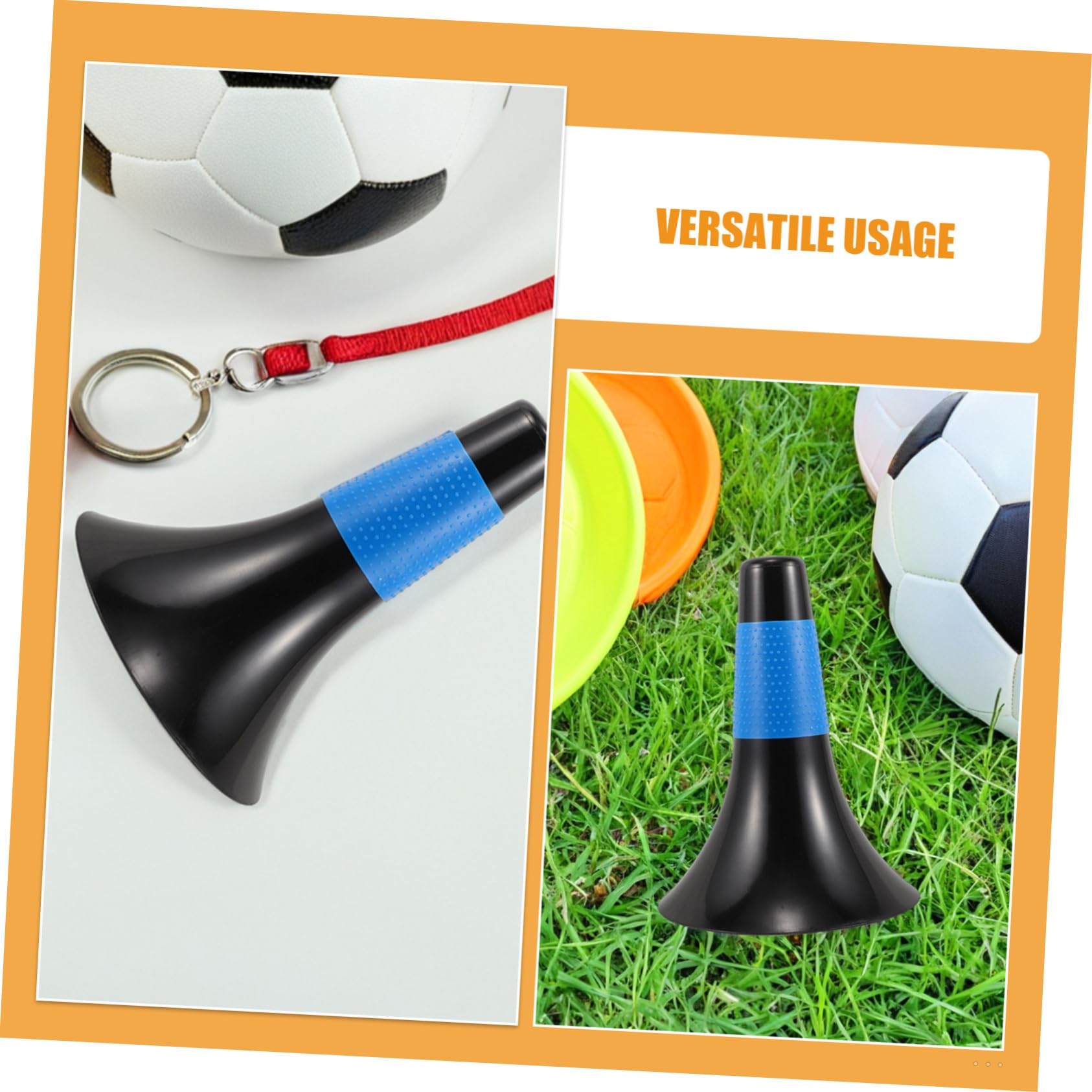 YARNOW 5 Pezzi di Coni da Calcio con Logo per Allenamento Sportivo Coni per Allenamento Sportivo per L'Agilità