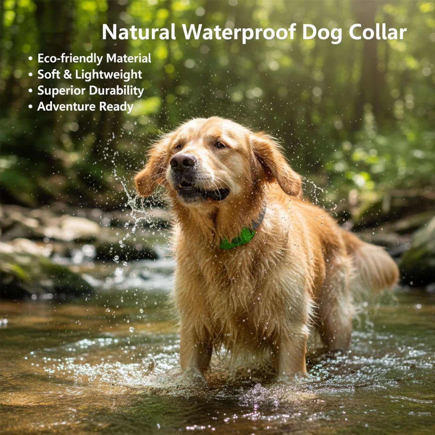 Collare Antiparassitario Naturale per Cani contro Pulci e Zecche, Ciondolo Repellente con 2 Capsule Sostituibili, Compatibile Air Tag, Regolabile, Senza Contatto Diretto con la Pelle (verde 2 PCS)