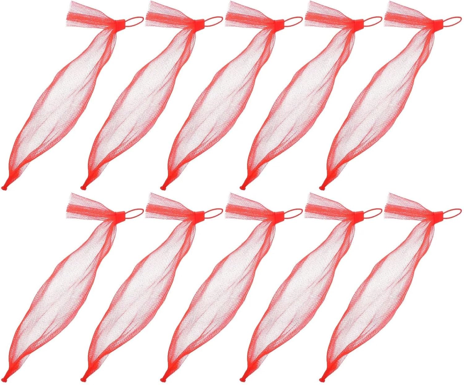 Mesh Produce Bags 200 Sets Small Net Mesh Bags Reusable Fruit Vegetable Produce Storage Clips Grocery Freshness Netting