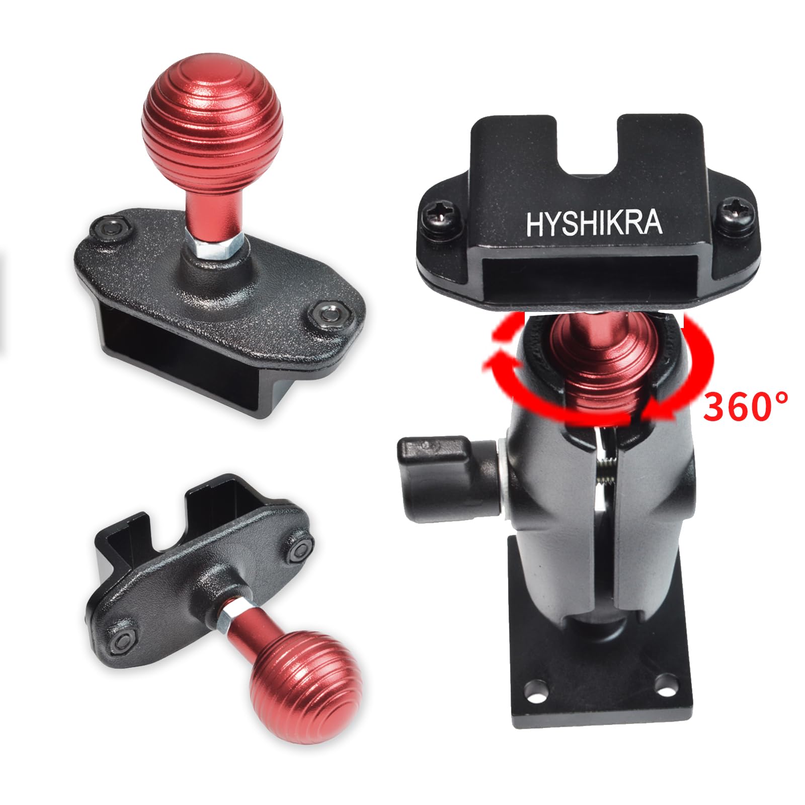Supporto per radio bidirezionale per camion e walkie talkie, accessorio per radio palmare/microfono/altoparlante radio mobile, compatibile con Baofeng Kenwood Motorola Quansheng (BLACK)