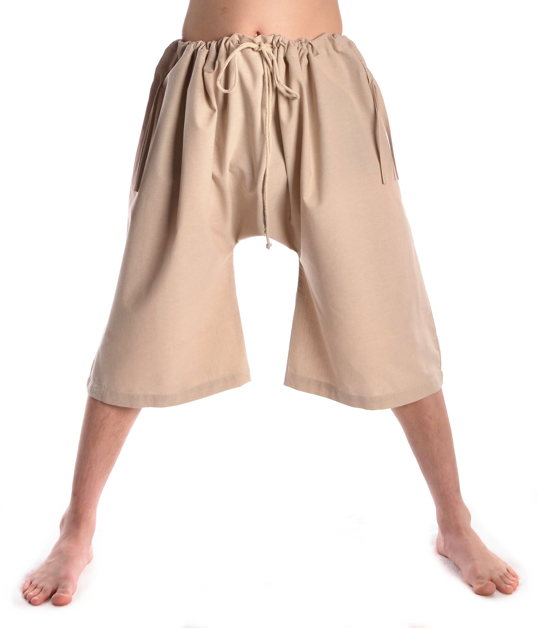 Hemad Men's Beige Medieval Braies - Pure Cotton