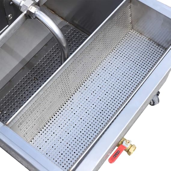 Mobile Fryer Filter 55L Oil Filter Machine 550W Frying Oil Filter System 11OV/60HZ Commercial Oil Filtration System