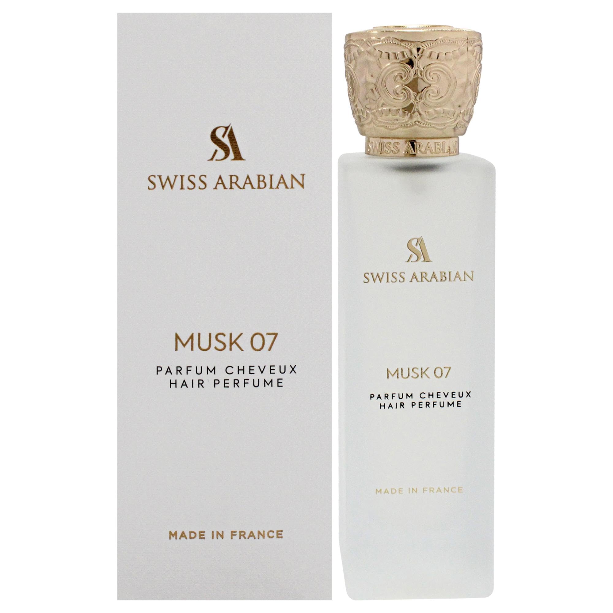 Swiss ArabianMusk 07 Hair Perfume for Women - Long Lasting for Women - Warm Amber, Rose, Vanilla Perfume for Hair - 1.7 oz