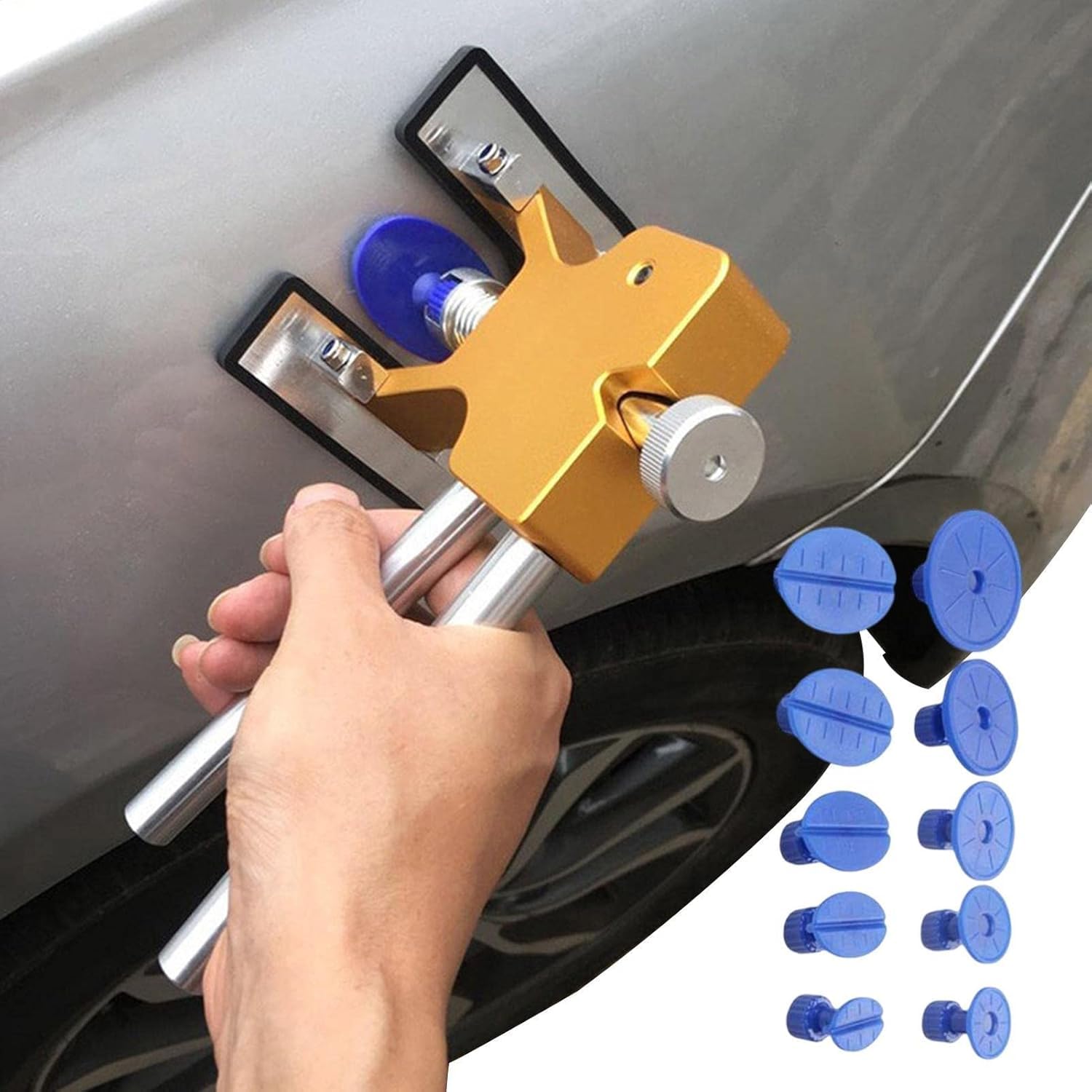 Mayhug, estrattore per ammaccature, kit per la rimozione delle ammaccature | Kit estrattore per ammaccature per auto con 18 guarnizioni, kit estrattore per ammaccature per auto, estrattore per