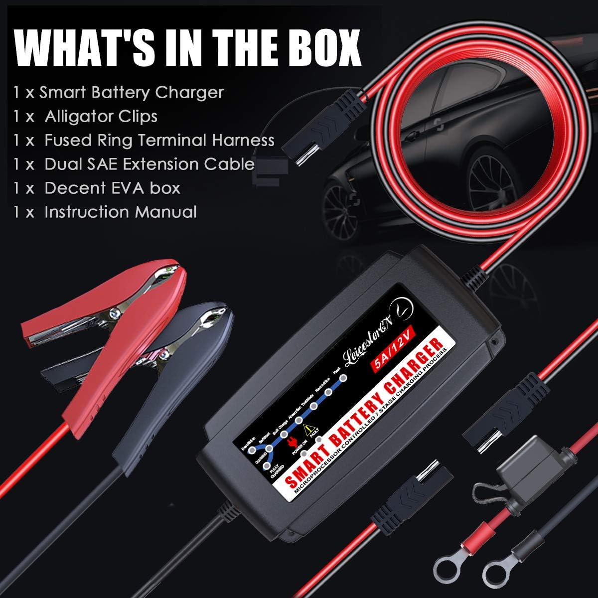 Image showing all items included in the product box