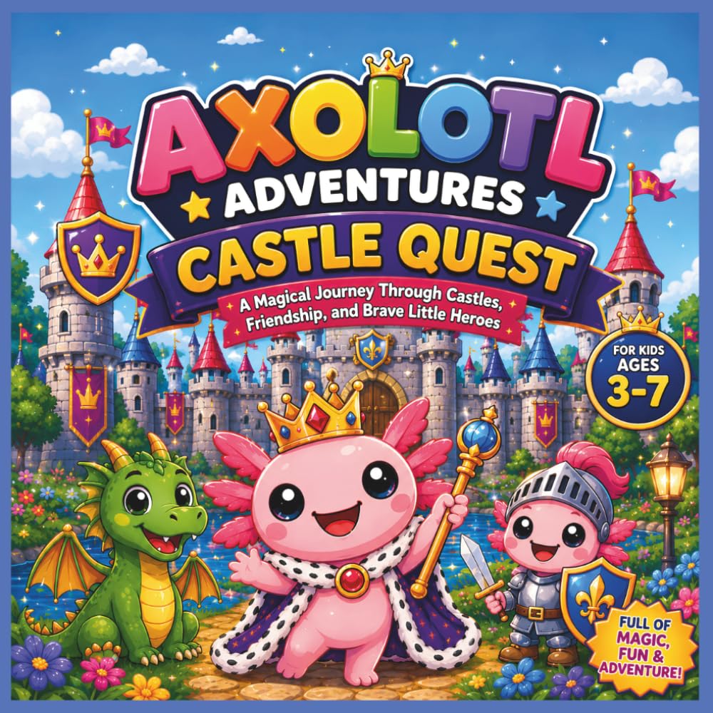 Axolotl Adventures: Castle Quest: A Magical Journey Through Castles, Friendship, and Brave Little Heroes for Ages 3–7| Axolotl Storybook| Animal ... (COLLECTION OF AXOLOTL ADVENTURES STORYBOOKS)