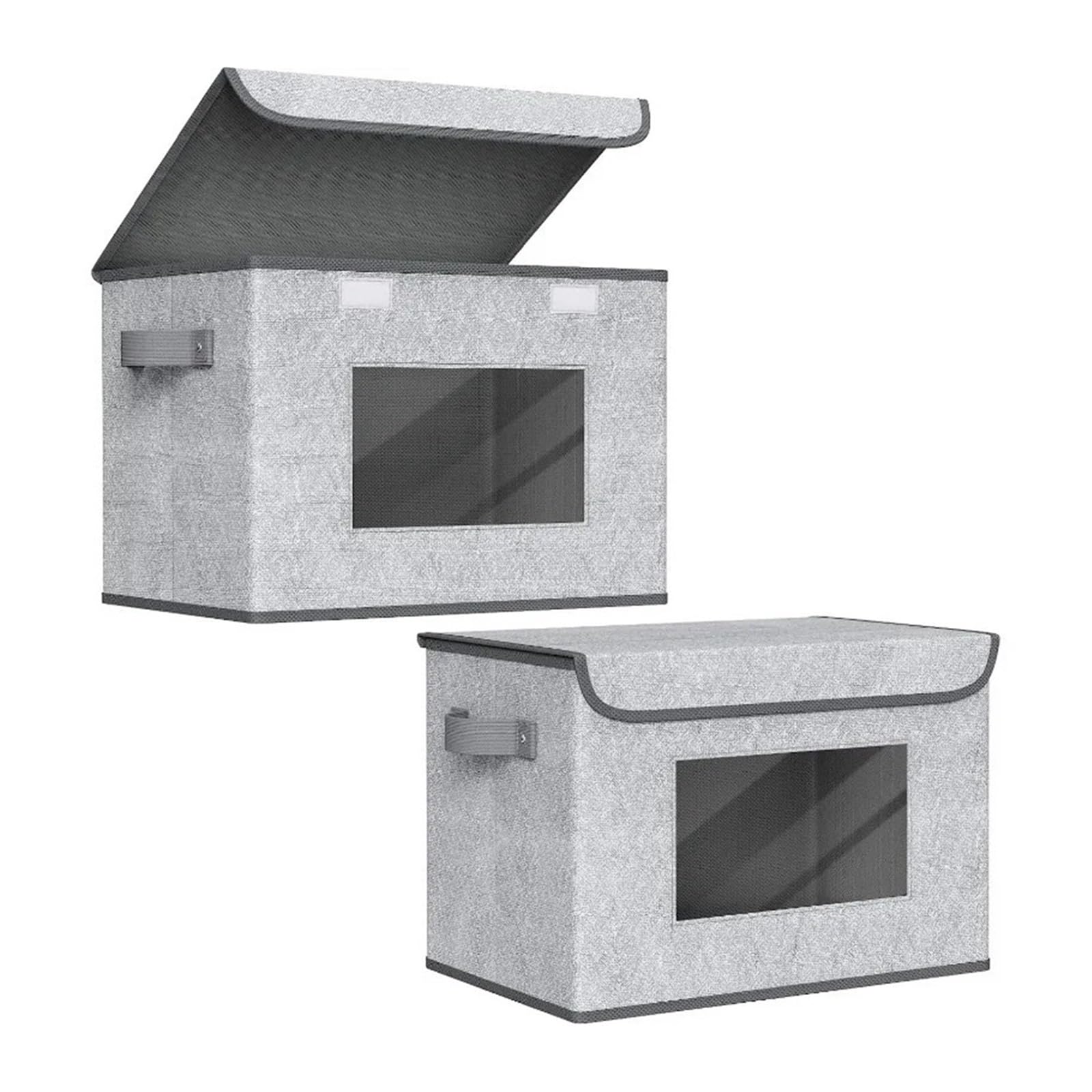 Boîte de rangement pliable avec couvercle grand panier et sac de placard modulable