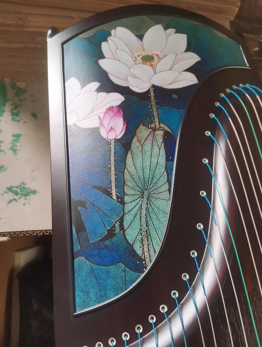 Guzheng Lotus-Diagramm, 163 cm, 21 Saiten, professionelle Leistung, chinesische Saiteninstrumente
