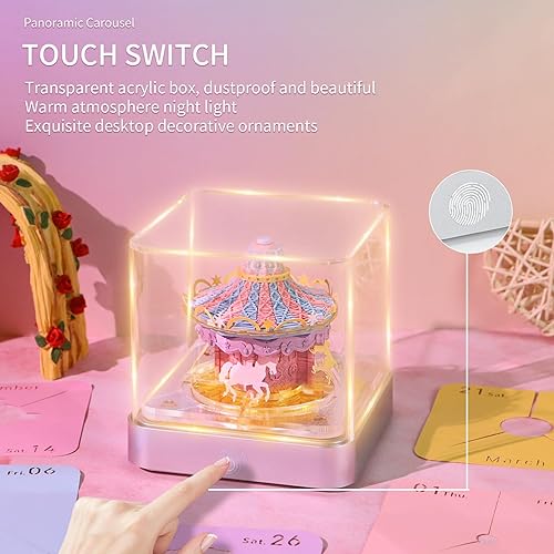 Miniatura 25 de RSLIPIN 3D Memo Pad Time Piece Calendar 2026,3D Calendar Memo Pad DIY Notes Notepad Paper Craft Art Romantic Tree House,2026 3D Desk Calendar With