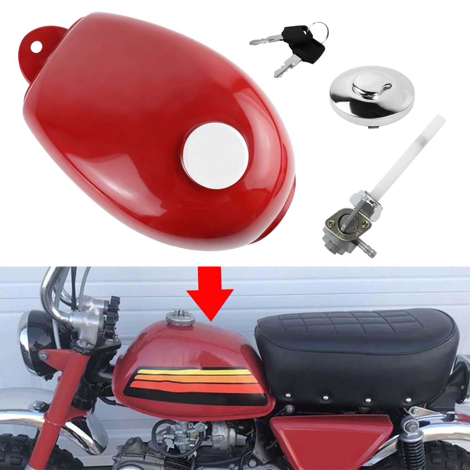 Amazon | FLYPIG 燃料ガソリンタンク ホンダ ミニ トレイル Z50 Z50J