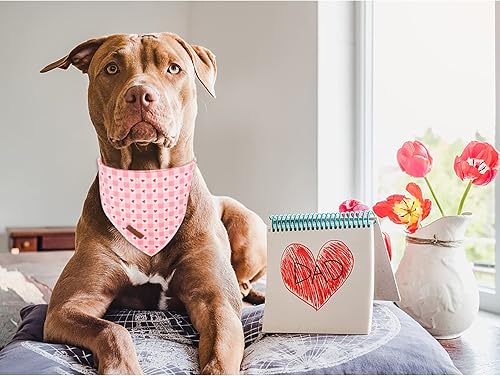 Vista 42 de Bandana de verano para perro, bandana hawaiana para perros medianos y grandes, lindo pañuelo rosa para cachorros, adorable bufanda triangular