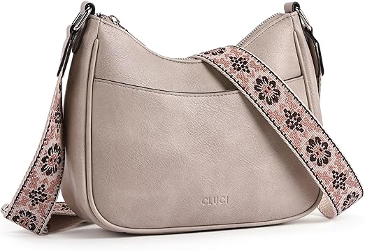 CLUCI Crossbody Bags for Women, Vegan Leather Shoulder Handbags, Purses for Women with Adjustable Wide Strap