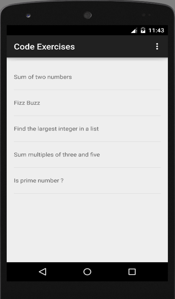 Java Code Exercises - App on Amazon Appstore
