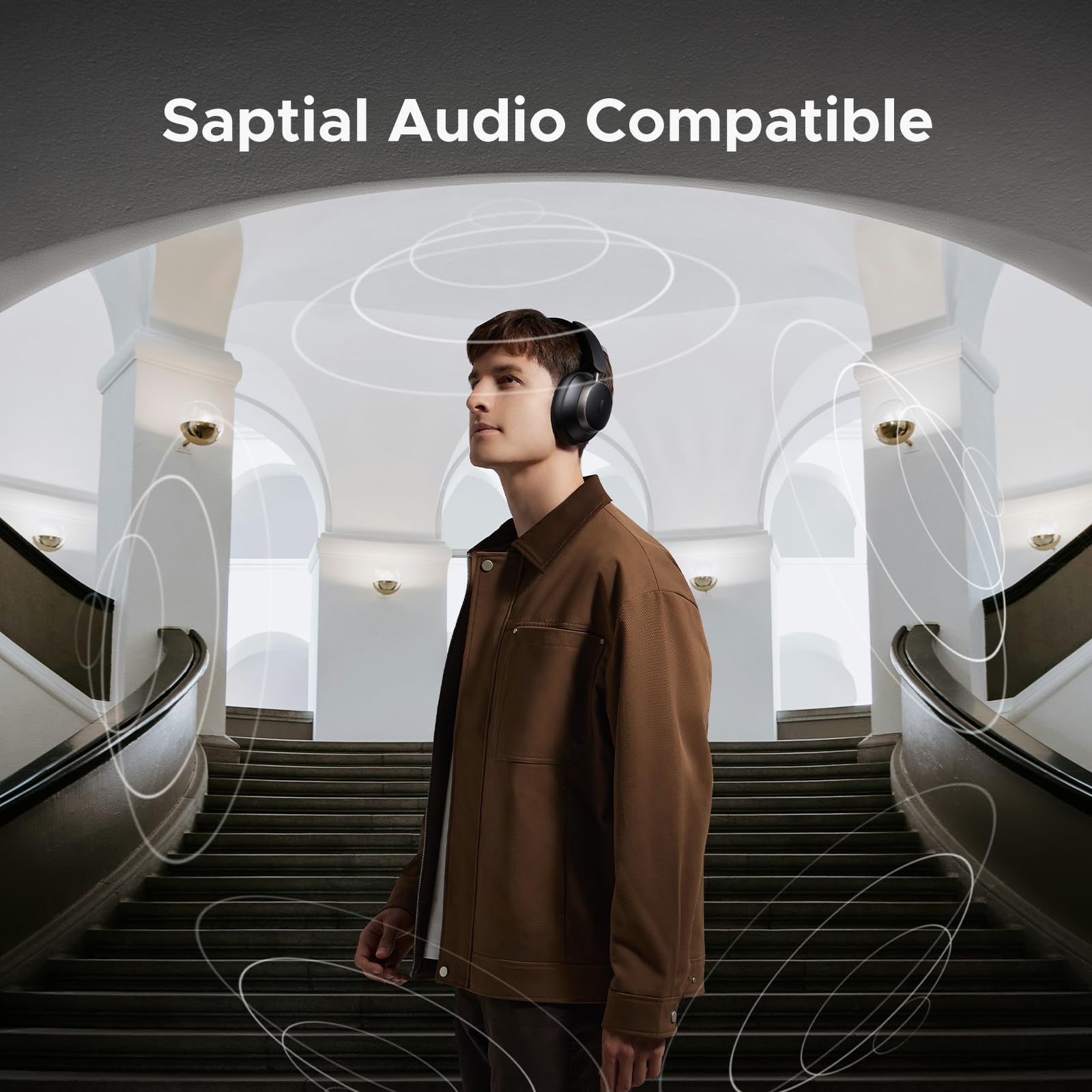 UGREEN Studio Pro Cascos Inalambricos Bluetooth ANC Adaptativa Híbrida 48dB | Hi-Res 120 Horas Auriculares Inalámbricos Bluetooth Supraaurales Cascos Cancelación Activa de Ruido Adaptativa Híbrida BT 6.0