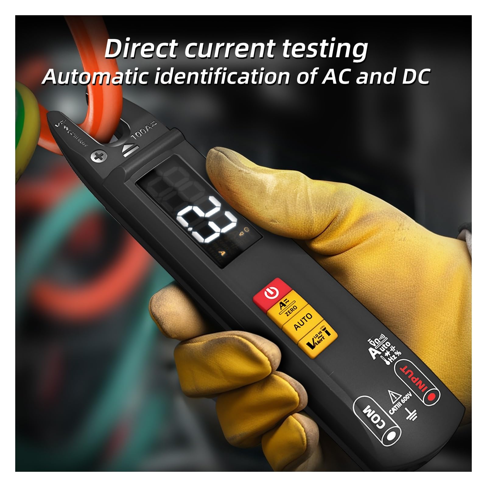 Pinza amperimétrica digital, Multímetro De Abrazadera Digital U1 U0, Recargable, 6000, Voltaje Corriente Automático, Sin Contacto, Hz, Temperatura, Electrónico(U1 kit)