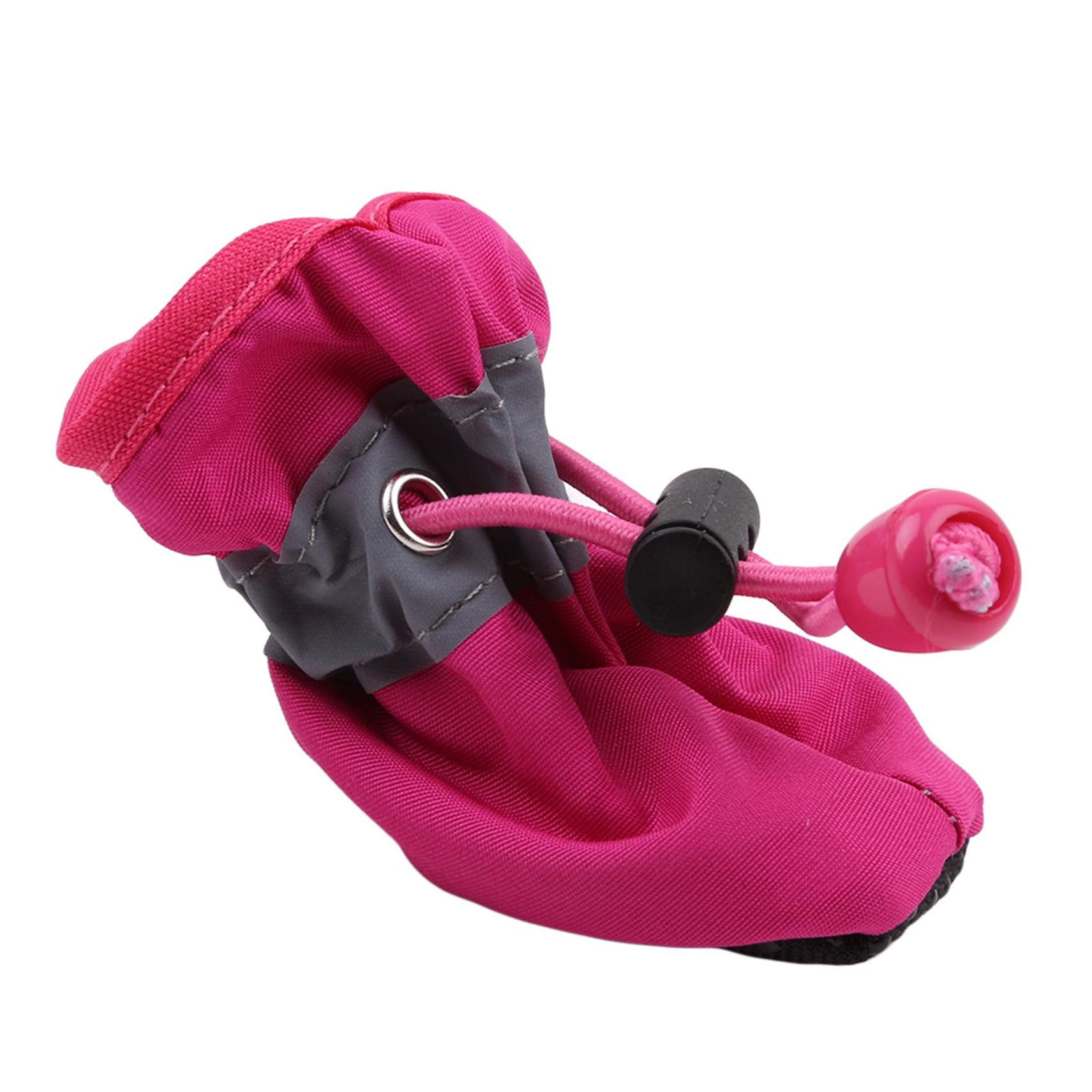 Winwinfly Dog Shoes, Dog Boots Paw Protector, Winter Warm Comfortable Soft Soled Dog Skidproof Sneakers with Reflective Straps, for Small Dog