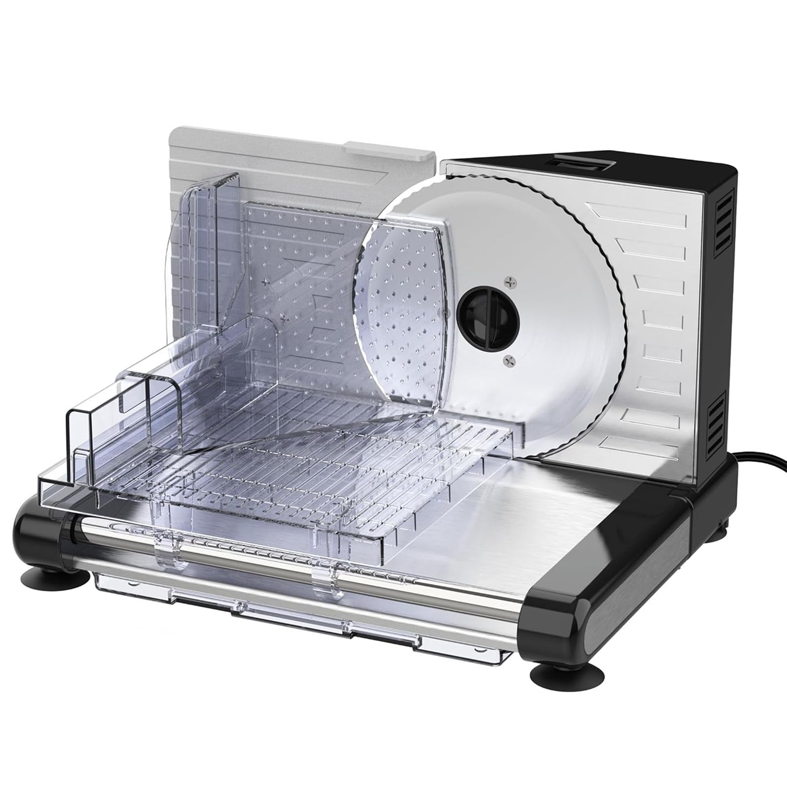 Portable Meat Slicer Machine, Electric Food Slicer with Folding Design