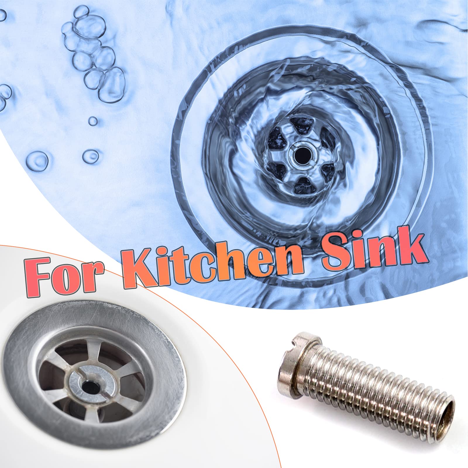 4 Viti Cave Per Lavello In Acciaio Inox 45 Mm – Ricambio Per Valvole A Cestello Franke E Non Solo
