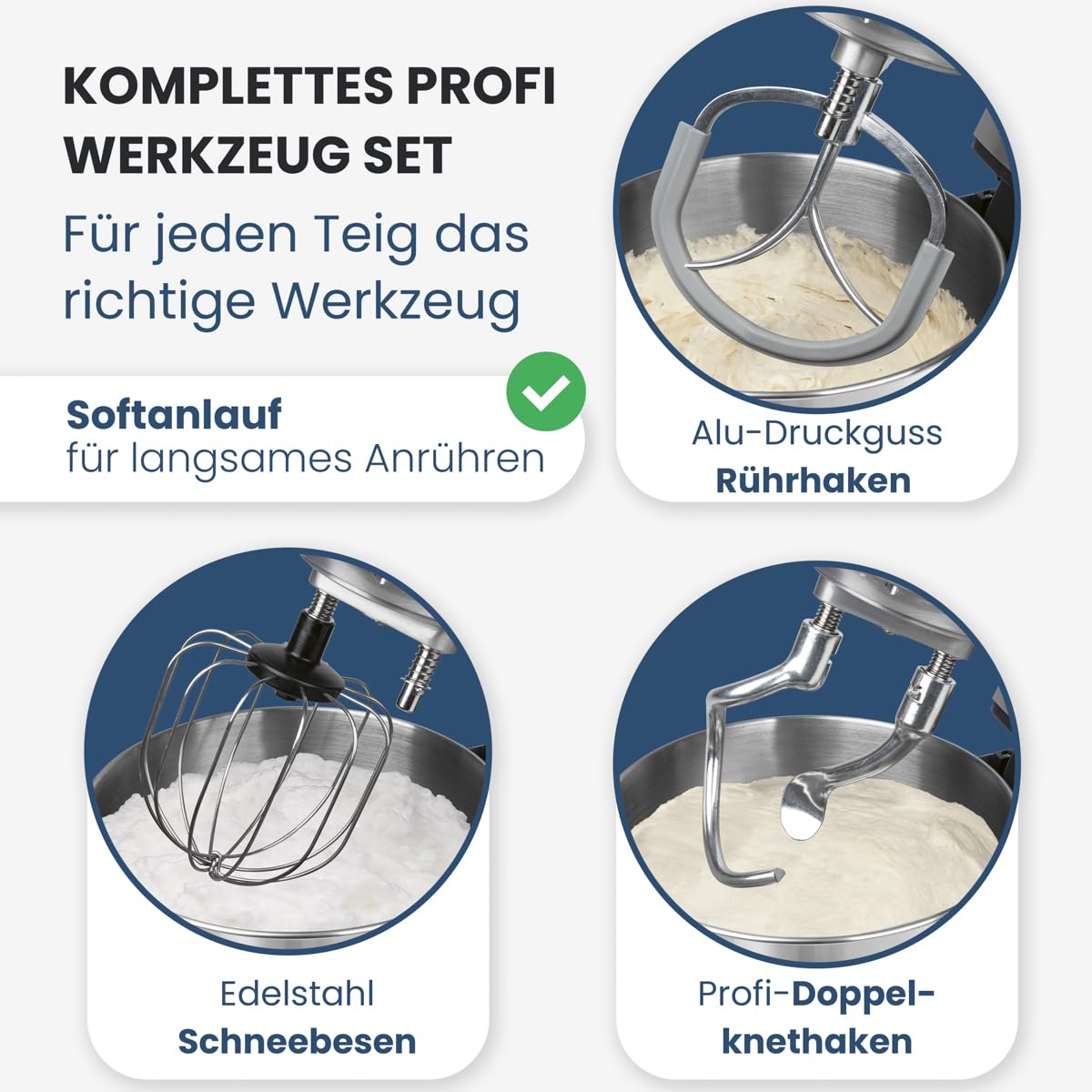 ProfiCook® Küchenmaschine | 2000W | 11L | 12 Stufen | PC KM 1338