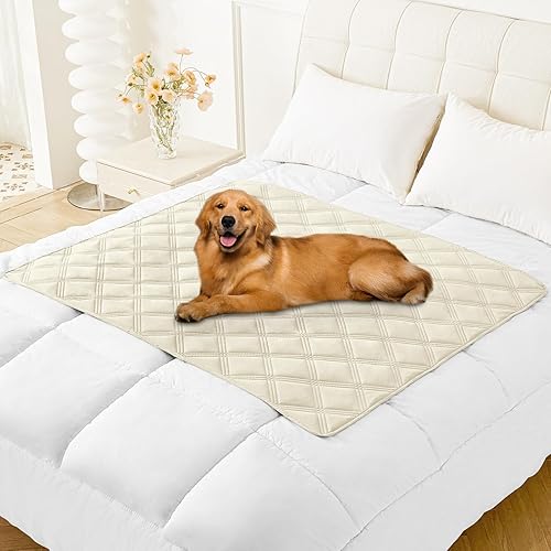 Miniatura 127 de Smiry Manta Impermeable para Cama de Perro 30x70, Manta Suave Reversible para Mascotas, Cubierta Lavable a Prueba de Fugas para Sofá de Gatos y Azul