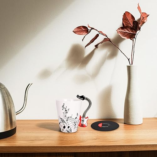Miniatura 6 de Maustic Taza de Guitarra para Hombres y Mujeres - Regalos para Amantes de la Música para Músicos, Profesores - Regalo de Navidad y Cumpleaños - 13