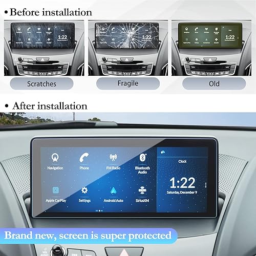 Miniatura 40 de SKTU Protector de pantalla para Honda Pilot 2018 2016-2018 Honda Pilot Passport 2016-2020 Honda Ridgeline Navigation Display Honda Pilot 2018