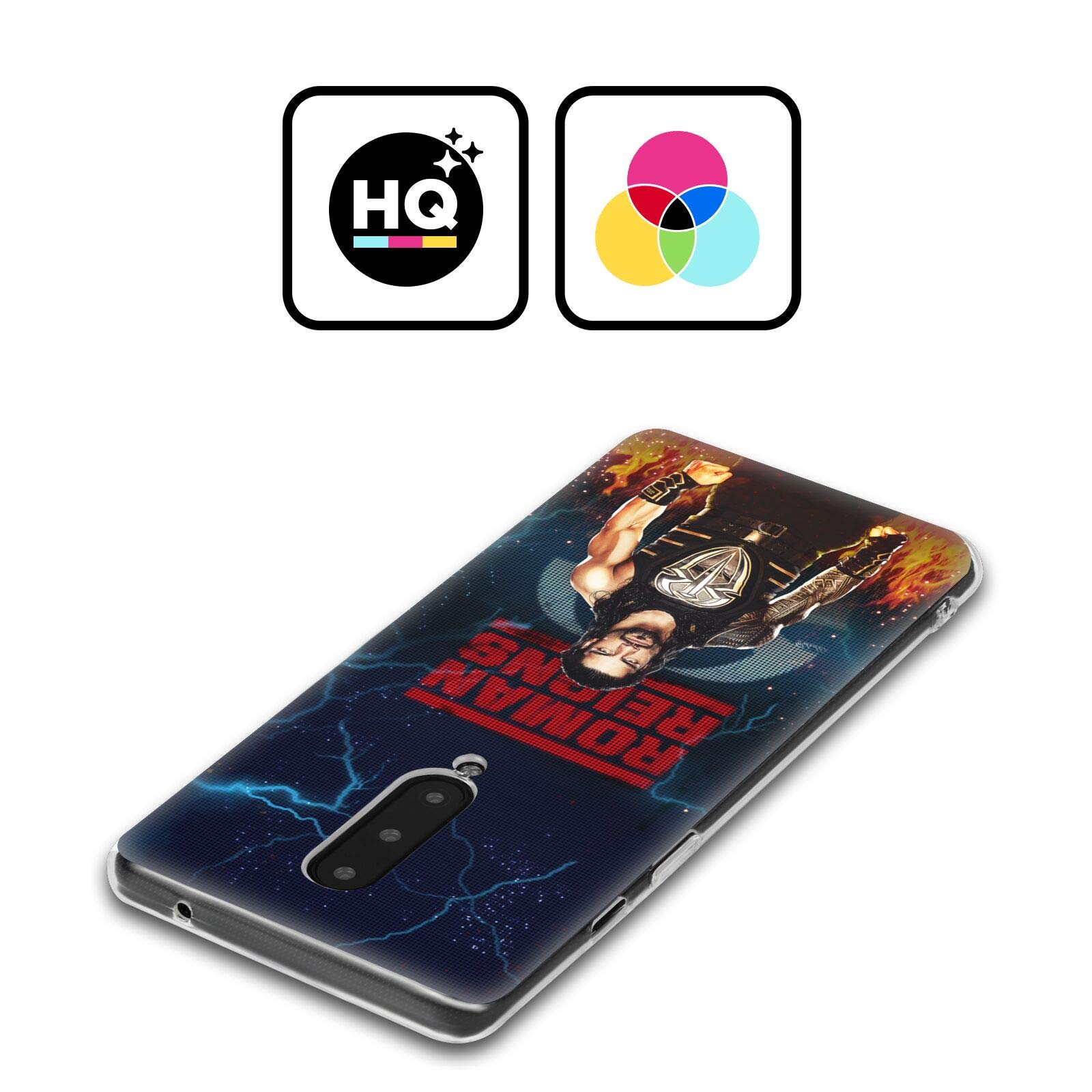 Head Case Designs Officially Licensed WWE LED Image 2017 Roman Reigns Soft Gel Case Compatible with OnePlus 11 5G