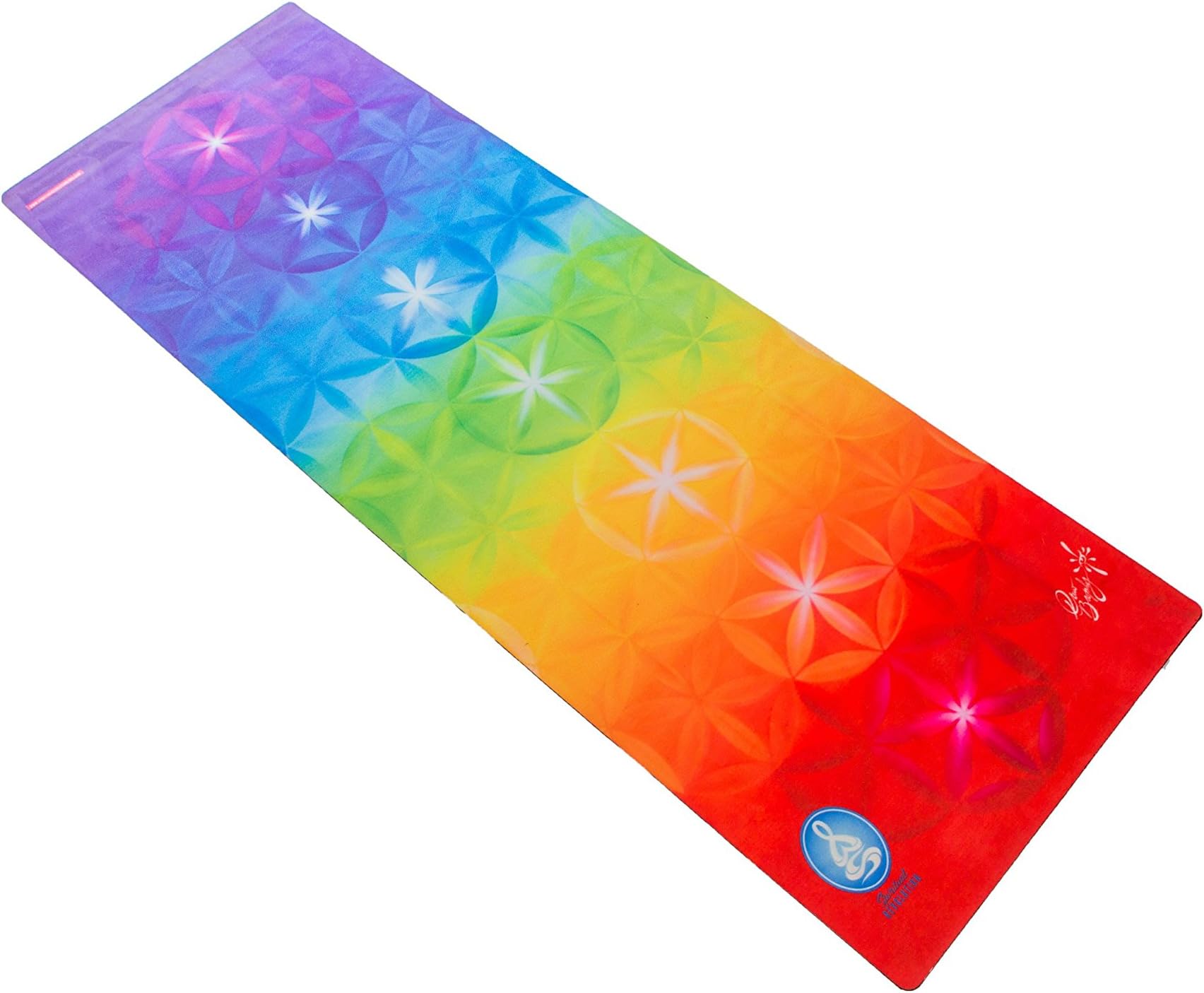 Spiritual Revolution Yoga Combo Mat - Luxury Mat and Towel That Grips While You Sweat. No Slip, PVC Free, and Machine Washable.