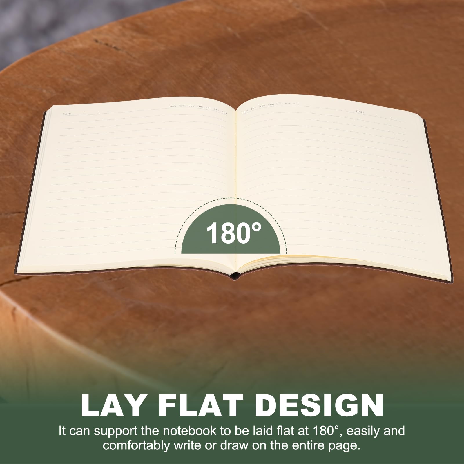 PATIKIL 6.9x9.8 Inch Lined Journal Notebook - Image 3