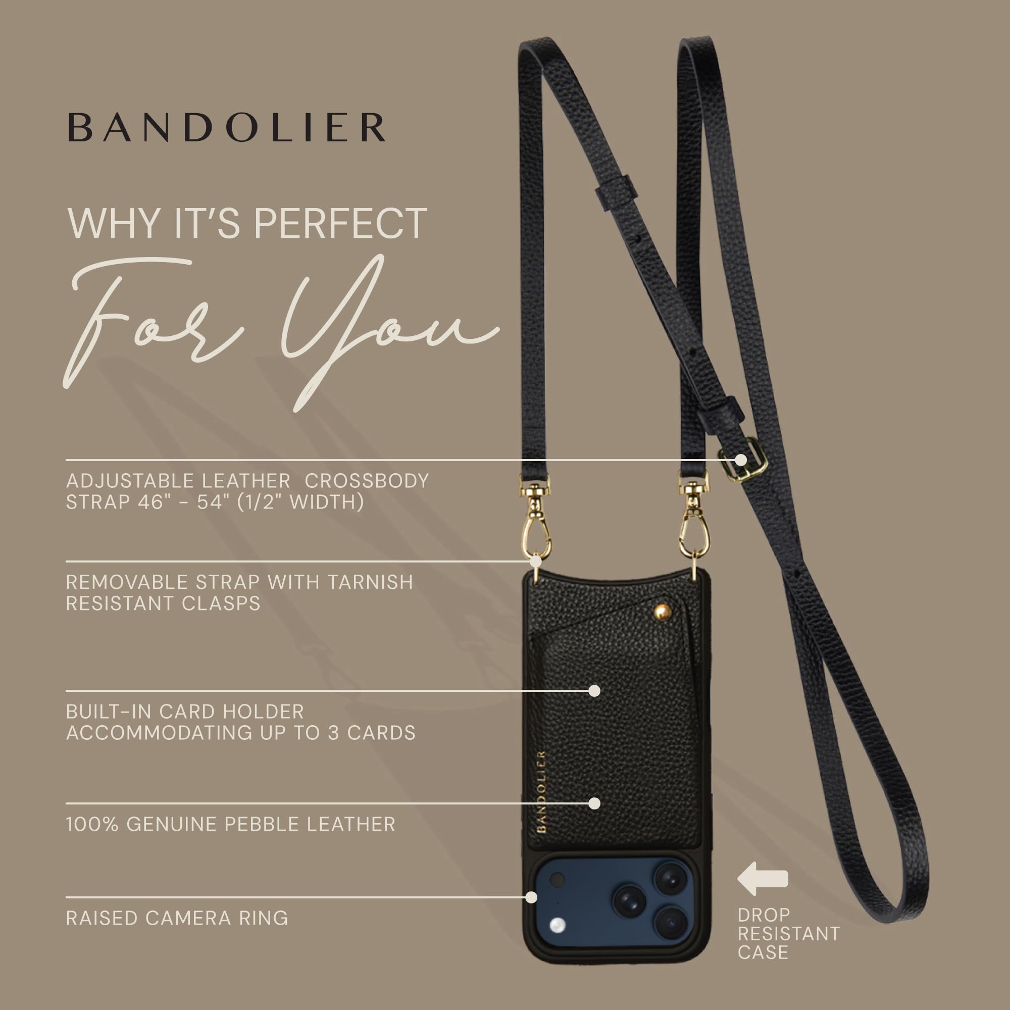 Amazon.co.jp: Bandolier Emma クロスボディ ウォレット スマホケース