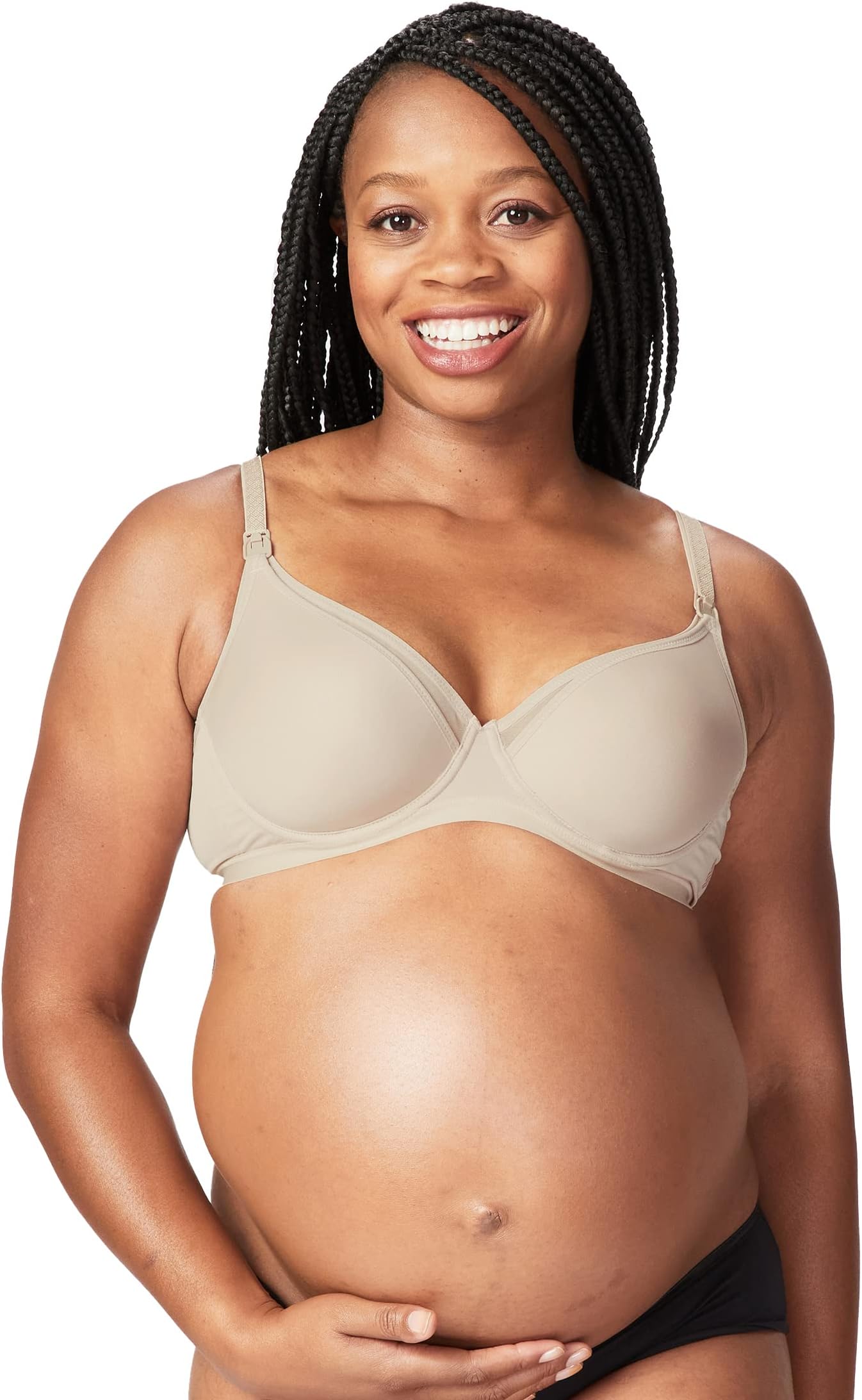 Cake Maternity Charley M Empower Nursing Bra with Underwire, T-Shirt Maternity Bra for Pregnancy