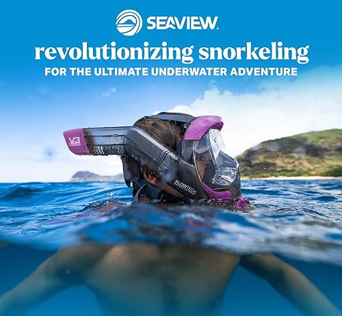 Miniatura 6 de Seaview 180 Máscara de esnórquel de cara completa V3 para adultos el V3 es el equipo de esnórquel perfecto para adultos, máscara de esnórquel con
