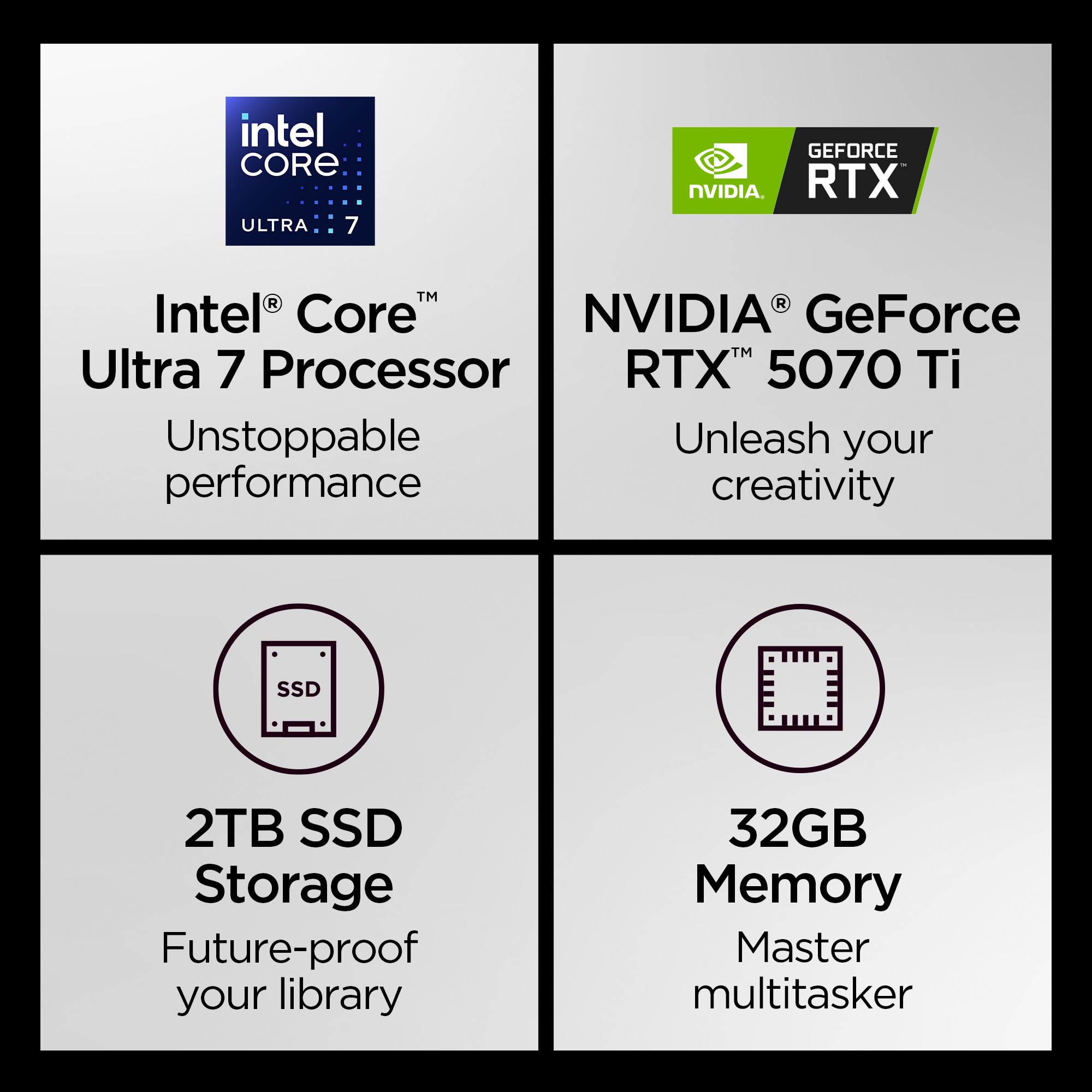 Lenovo Legion Pro 7i – AI-Powered Gaming Laptop – Intel® Core Ultra 7 255HX – 16" WQXGA PureSight OLED Display – 240Hz – NVIDIA® GeForce RTX™ 5070 Ti – 32GB Memory – 2TB Storage – PC GamePass