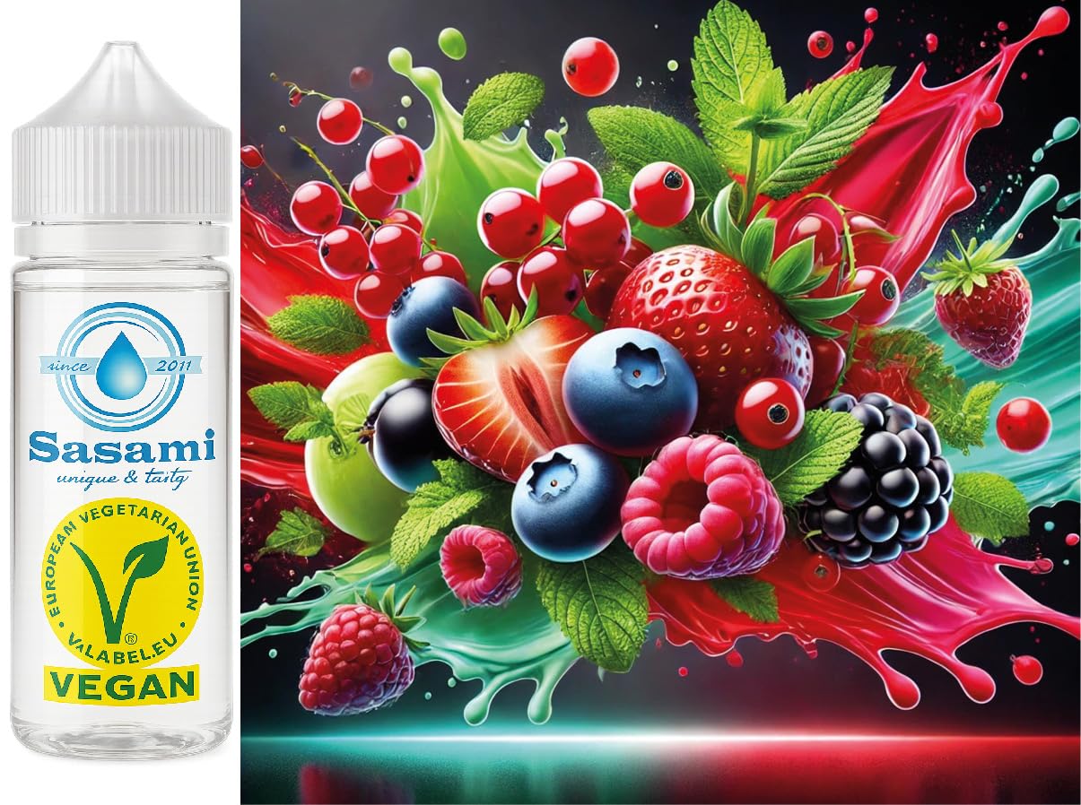 Frutti di bosco menta piperita aroma concentrato - vegano - Sasami - 100ml