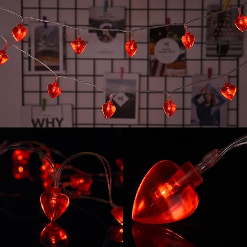 Miniatura 5 de AOSTAR Luces de San Valentín en forma de corazón para el día de la madre y del padre, boda, propuesta, cumpleaños y vacaciones