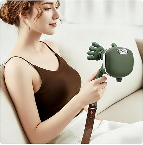 Miniatura 6 de Masajeador de cuello, masajeador Shiatsu de cuello y espalda con calor, amasamiento biónico 4D y masaje de manos reales, inalámbrico portátil