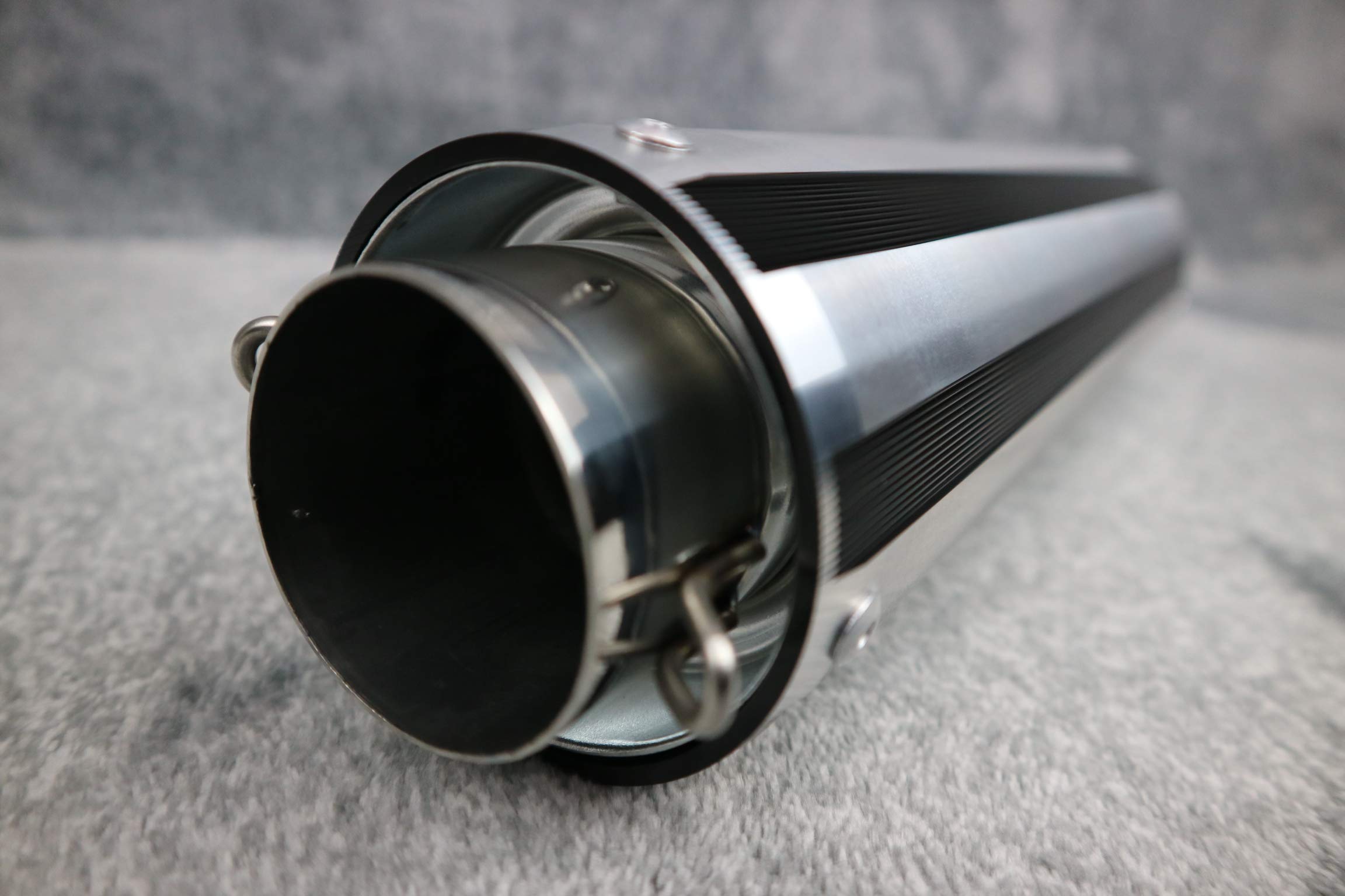 エンデ サイレンサー 銀×メッキ エンデ サイレンサー SA黒50.8π汎用