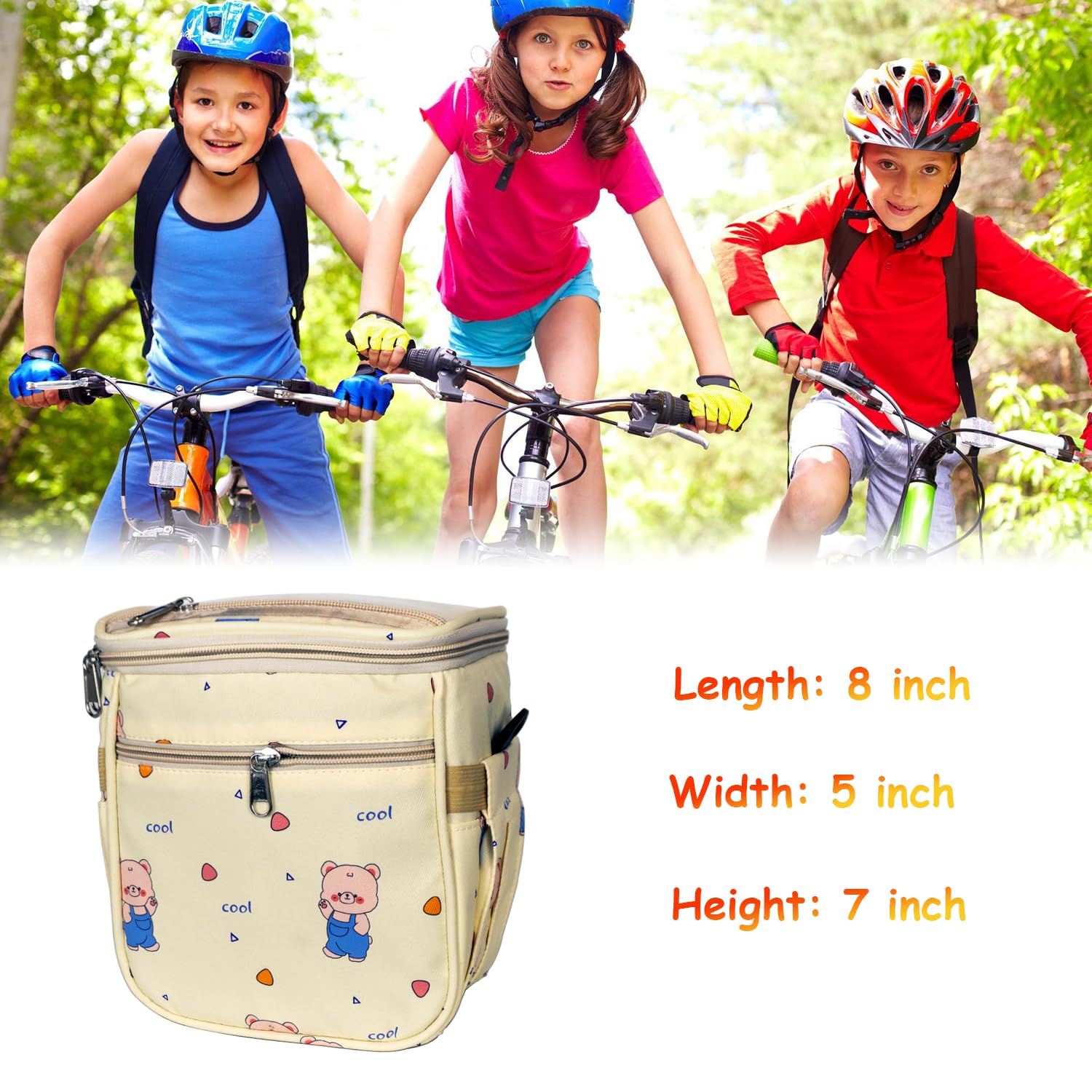 Panier De Vélo Pour Enfants, Panier De Vélo Avant Pour Enfants, Sac De