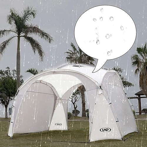 Miniatura 5 de UNP Easy Beach - Tienda de campaña desplegable UPF50+ con pared lateral, clavijas de tierra y postes de estabilidad, refugio solar resistente a la