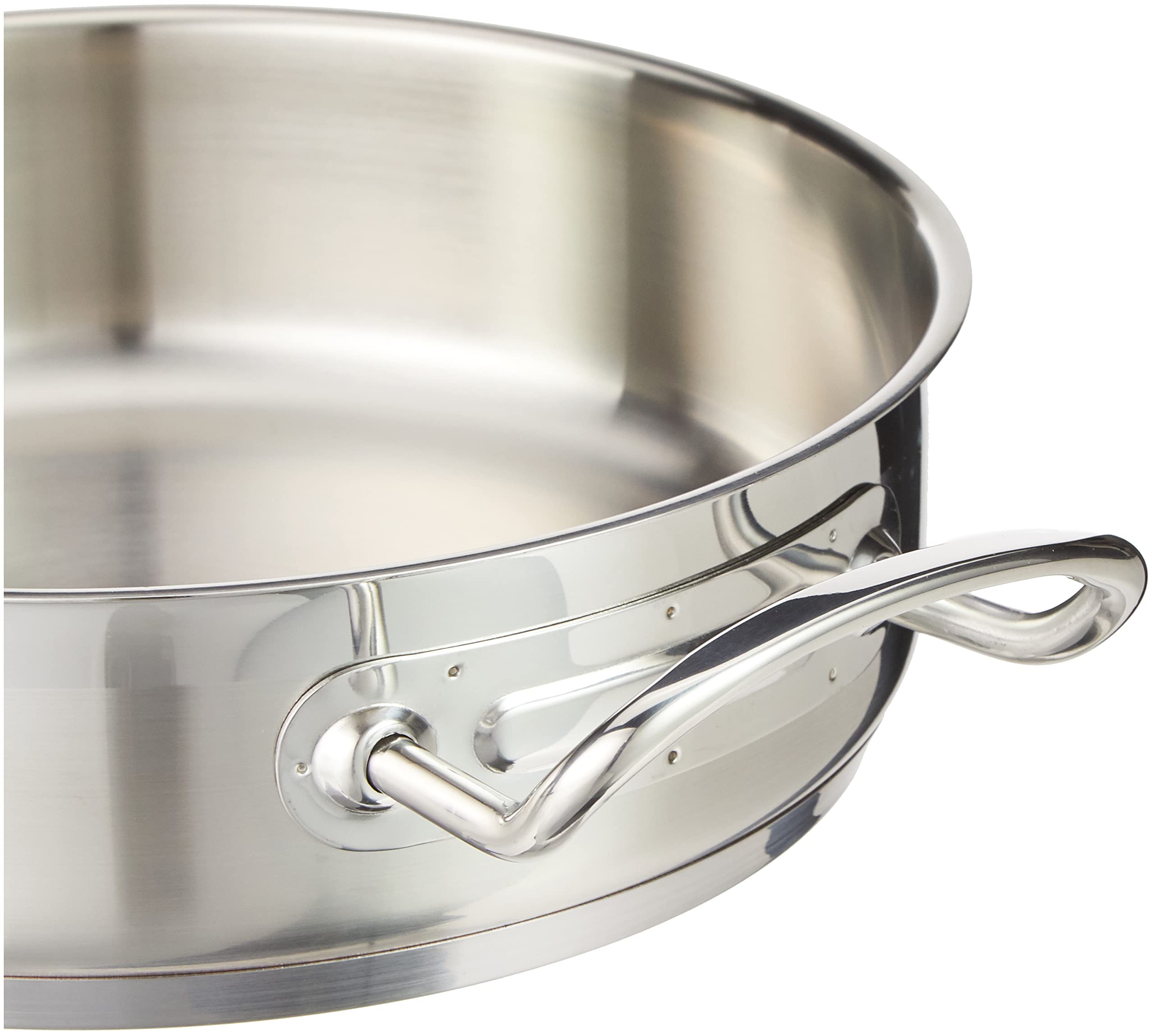 Plat A Paella Induction Casserole Bain-marie Avec Fond En Inox 18