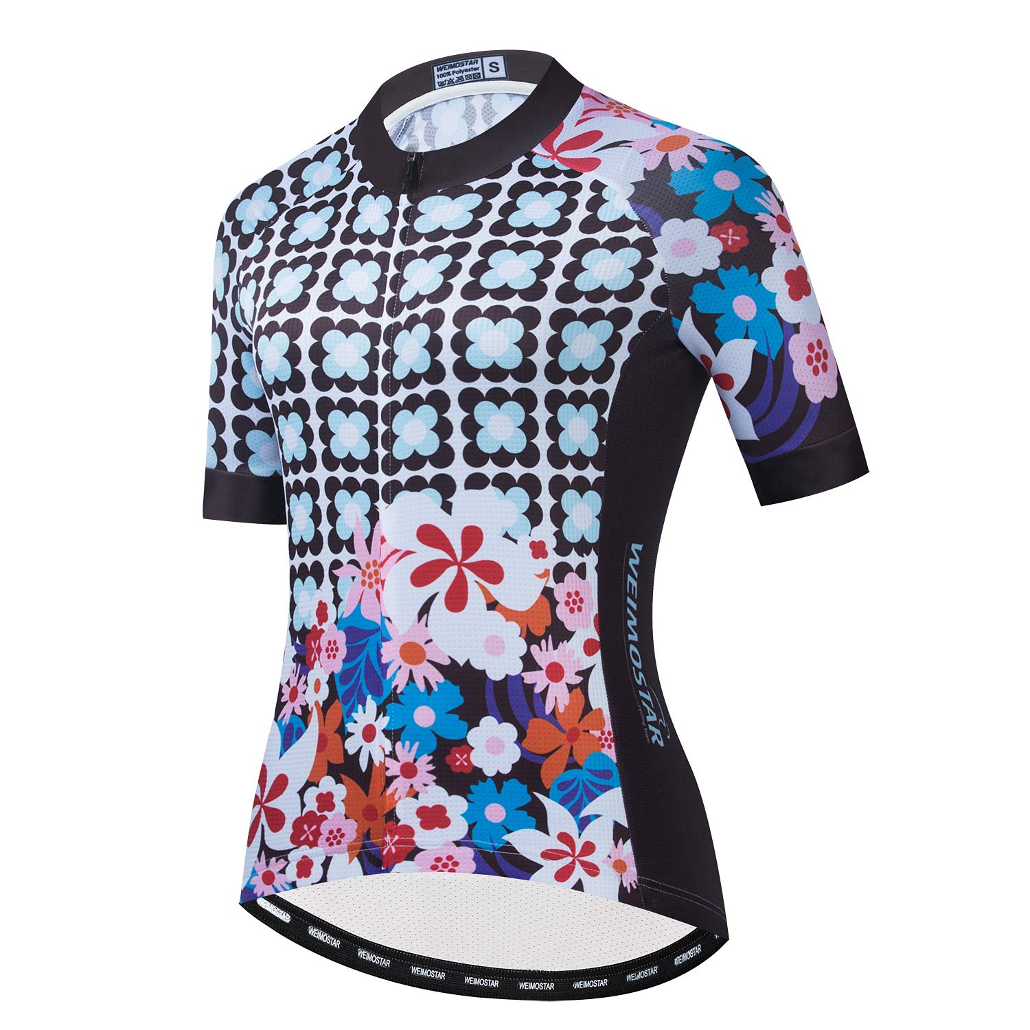 Bike Jersey for Women Cycling Triathlon top Women MTB Road Biking Shirt Bicycle Short Sleeve Outfit Clothes Lattice S