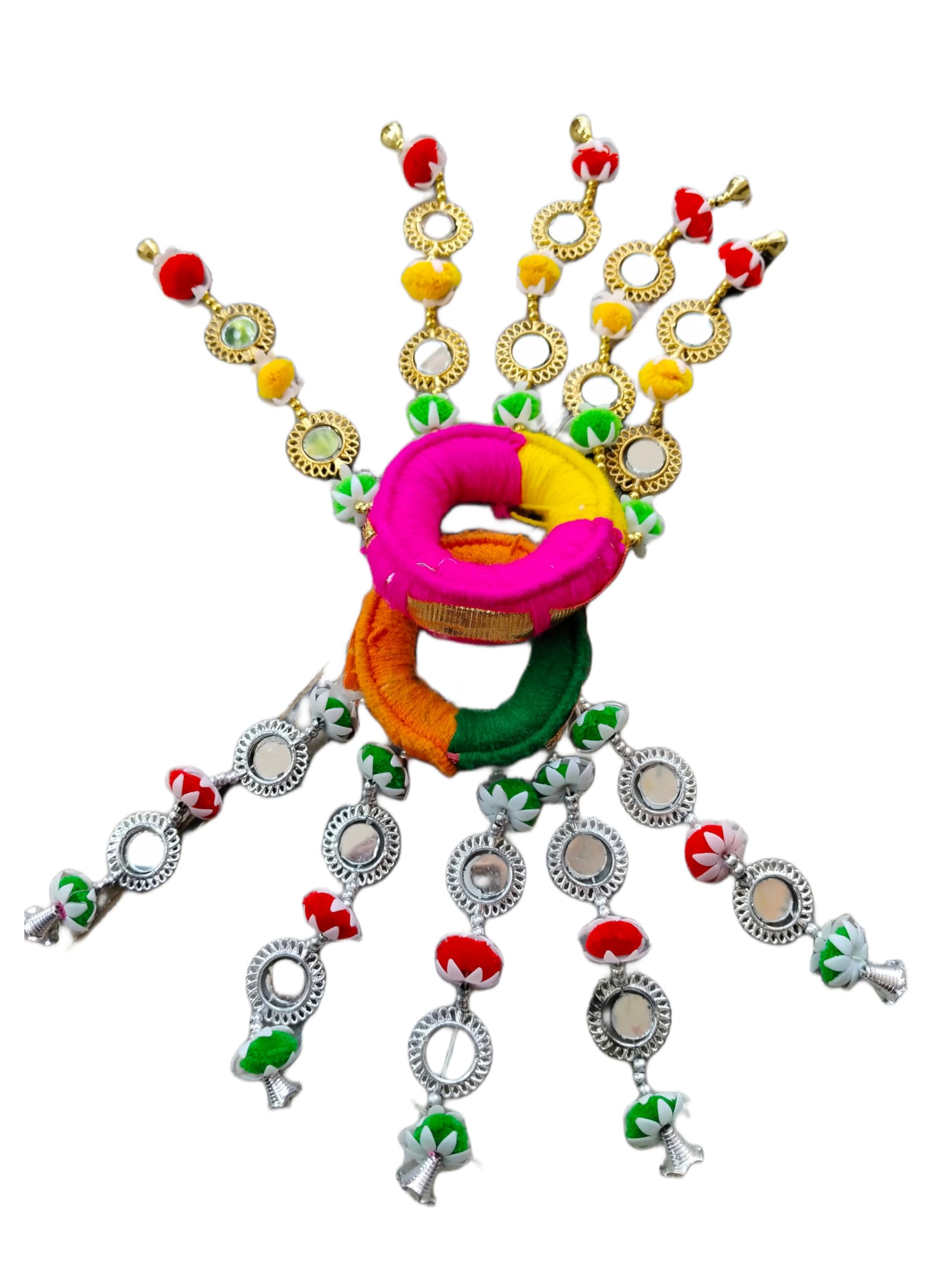 Beautiful Decorated Kalash Stand Indoni Rajasthani Handmade indhoni Kalash Stand for Wedding/Kodala/Indi KUA poojan Functions Pot Holder Indhoni for Marriage Navratri Function-image-19