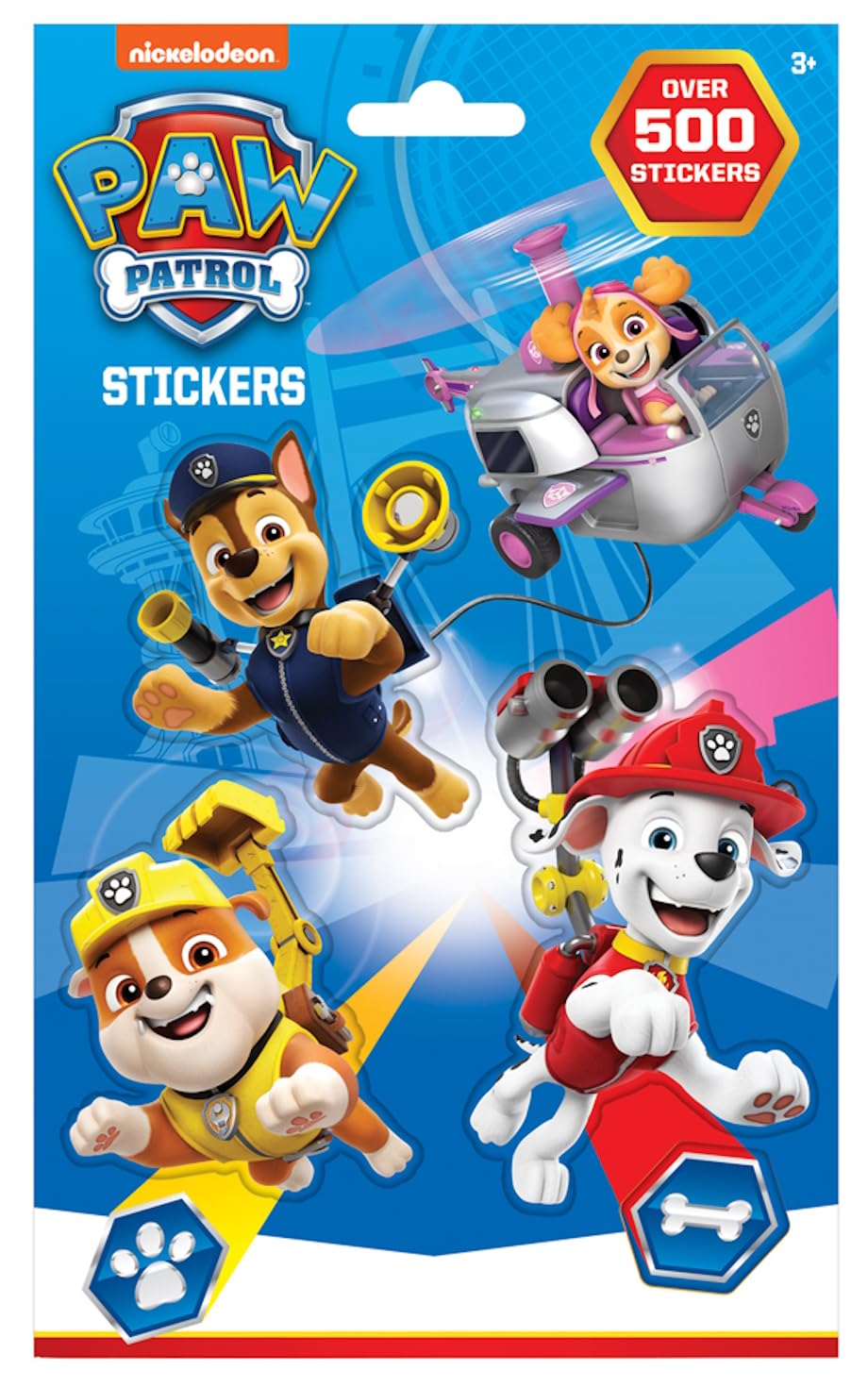 Paw Patrol Stickers Pack - Over 500 Stickers with Chase, Marshall, Rubble, Skye & More - Ideal for Kids 3+