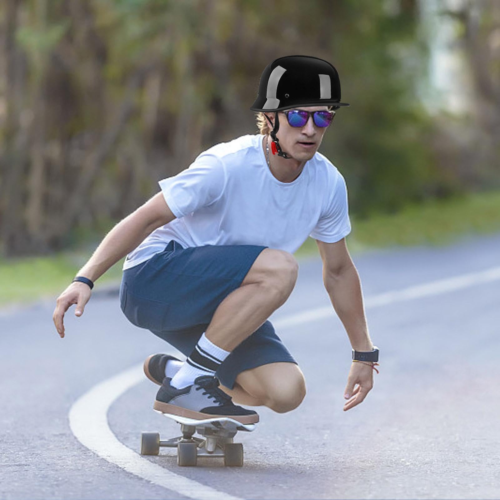 Bonnets de sécurité pour femmes, snowboard pour hommes - Équipement de tête rigide respirant - Chapeau de patinage pour adultes