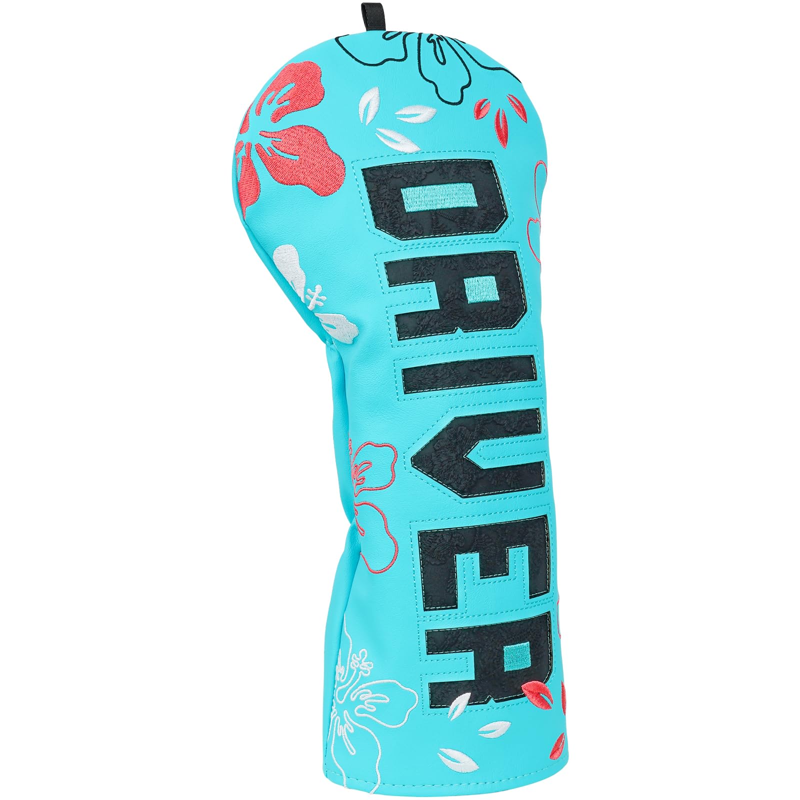Craftsman Golf Leather Floral Azalea Driver Head Covers for Golf Clubs for Your Choice Gift for Golfer (Azalea)