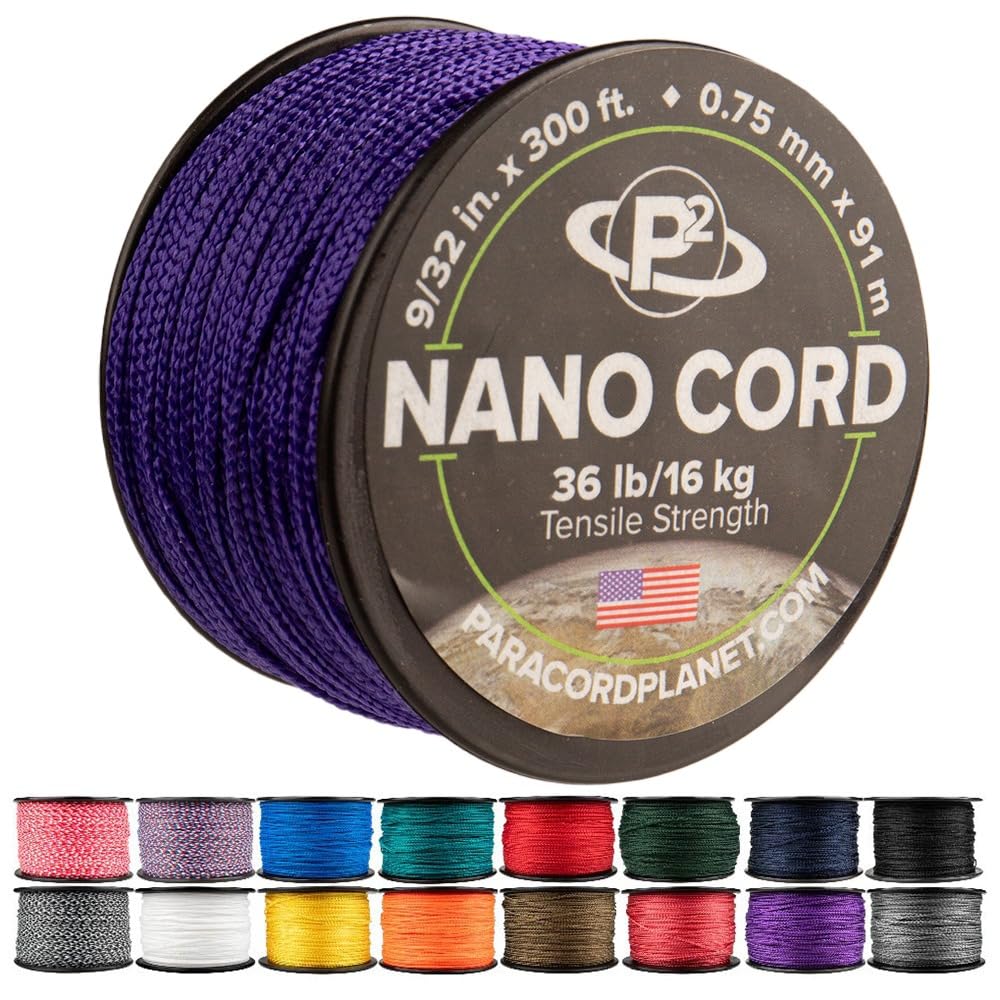 Paracord Planet Nano Cord –Lightweight Nylon Nano Paracord – Great for Arts & Crafts, Home Décor, Camping and More!