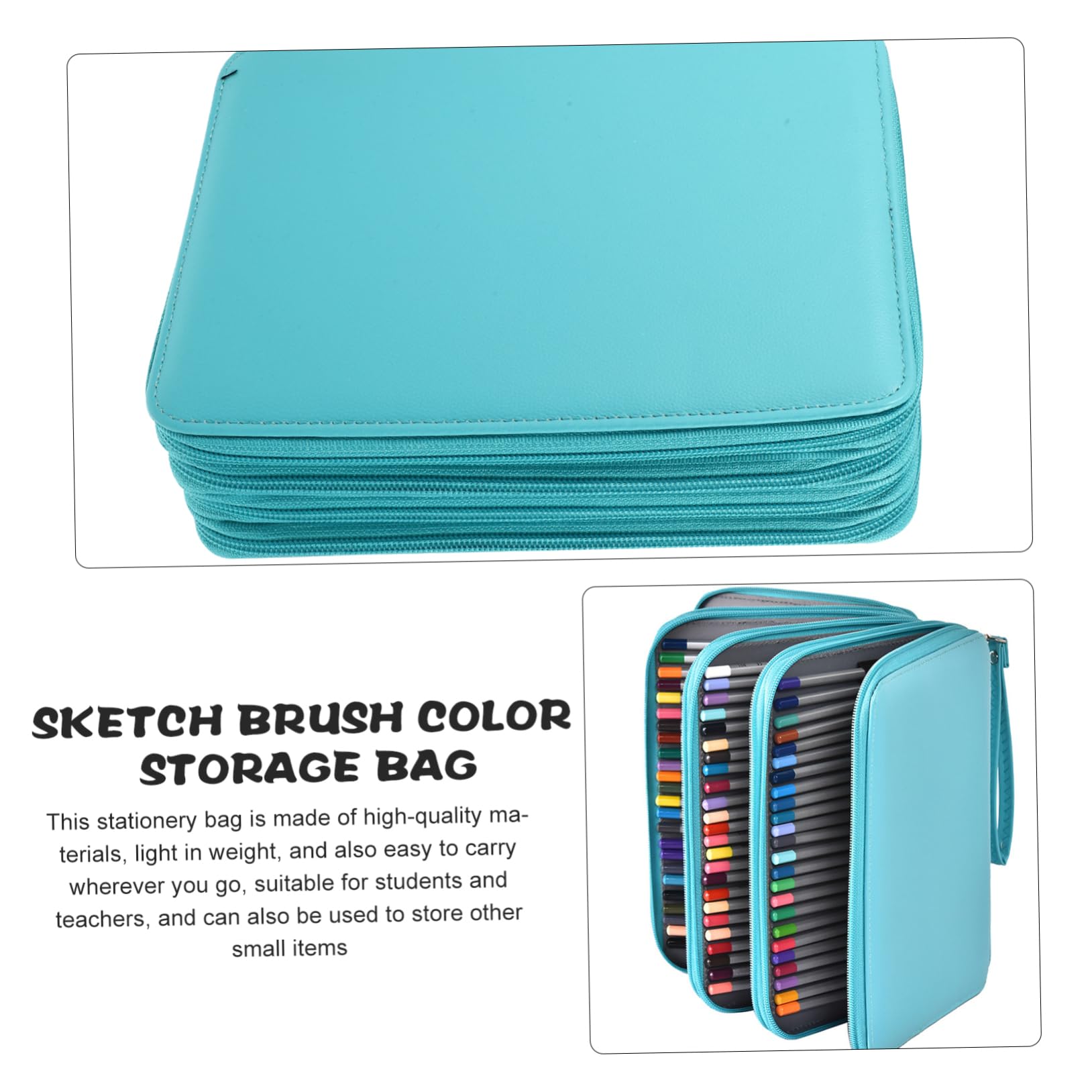 Borsa per Organizer Capiente per Colorate per Scuola e Pittura Ad Olio Con Scomparti per Classificazione Ottimale Strumenti Scrittura