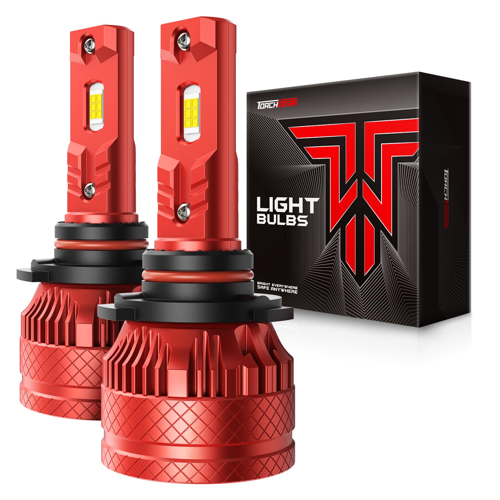 Torchbeam 2026 Vehicle Fog Lamp Bulbs, 82000LM 6500K Cool White, Plug &amp; Play Design, Compatible Socket Type 9006